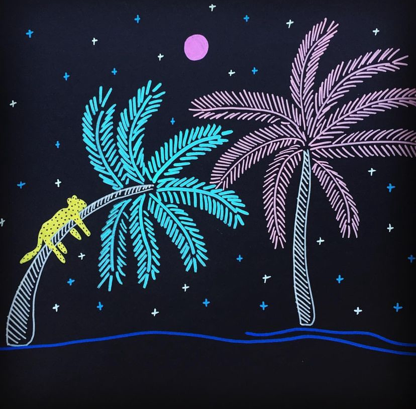 Neon palms